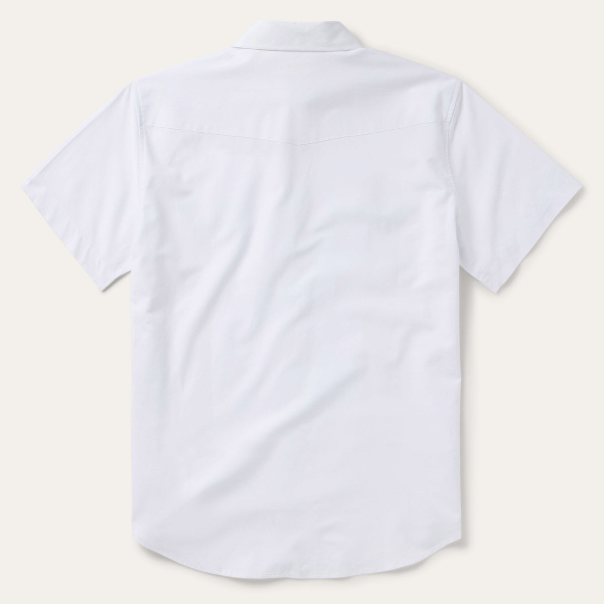 White Oxford Short Sleeve Western Shirt White - Stetson