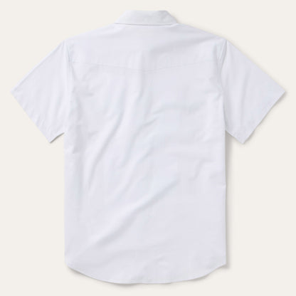 White Oxford Short Sleeve Western Shirt White - Stetson