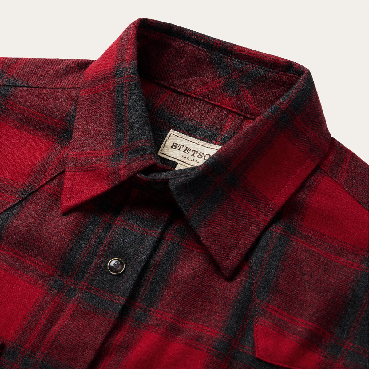 Check Plaid Shirt Red - Stetson