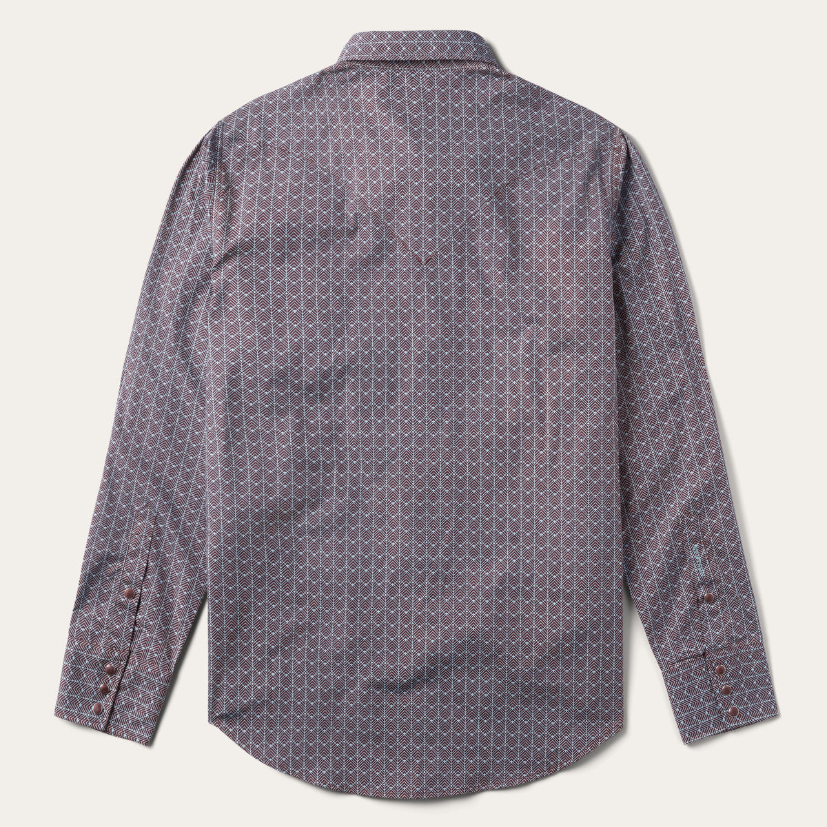 Chevron Grid Shirt Brown - Stetson