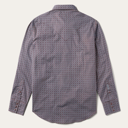 Chevron Grid Shirt Brown - Stetson