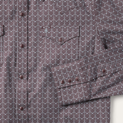 Chevron Grid Shirt Brown - Stetson