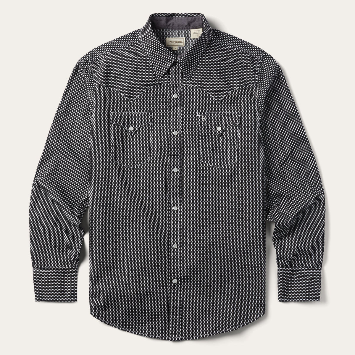 Black Diamond Shirt Black - Stetson