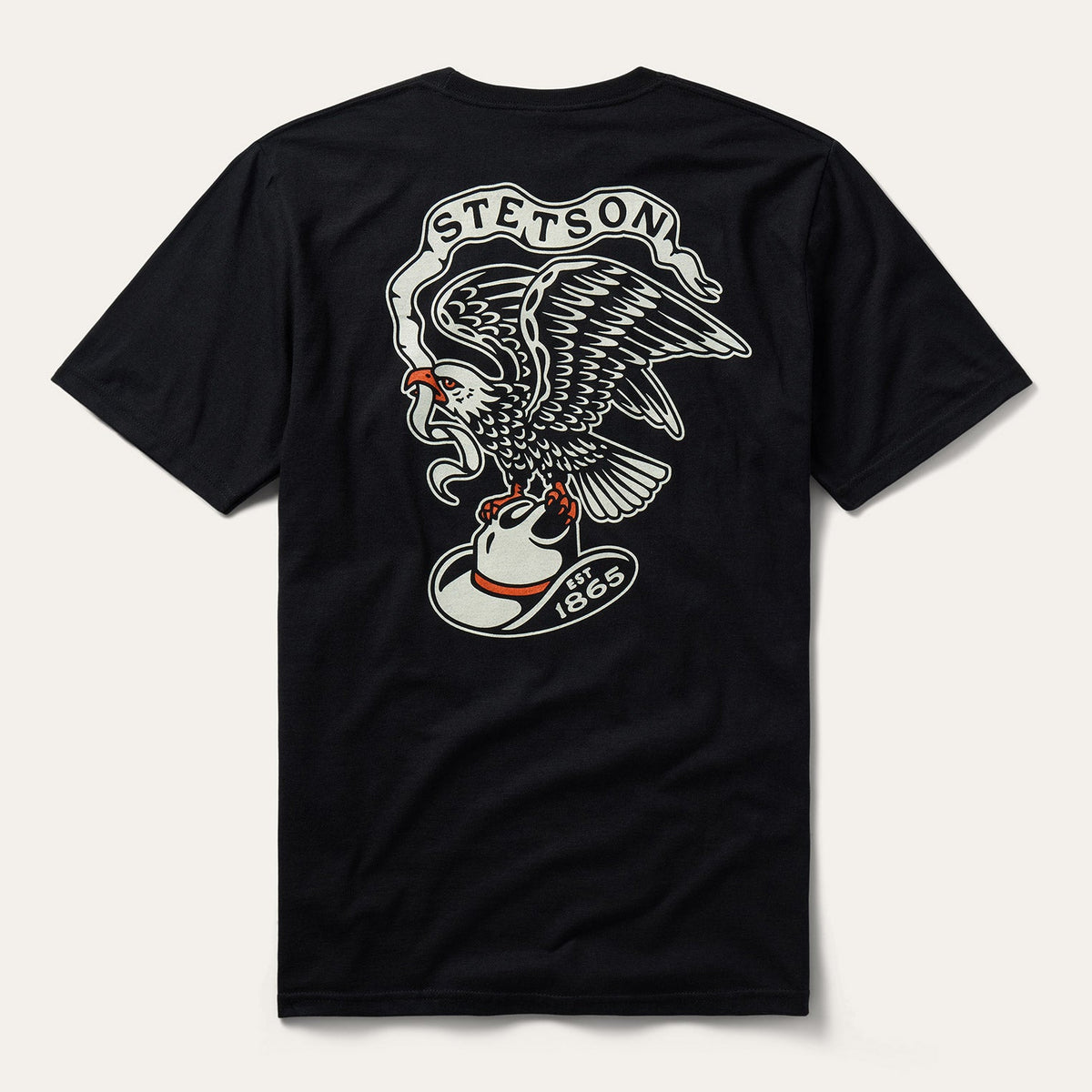 Eagle Graphic Tee Black - Stetson