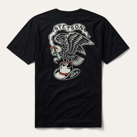 Eagle Graphic Tee Black - Stetson