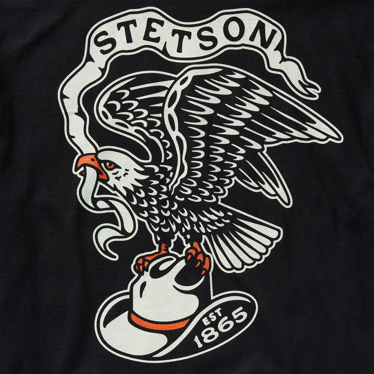 Eagle Graphic Tee Black - Stetson
