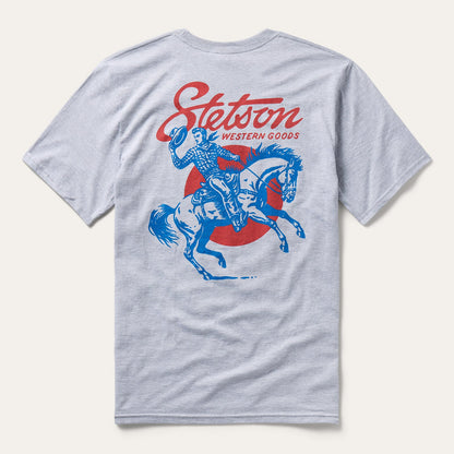 Cowboy Hat Tip Graphic Tee Grey - Stetson