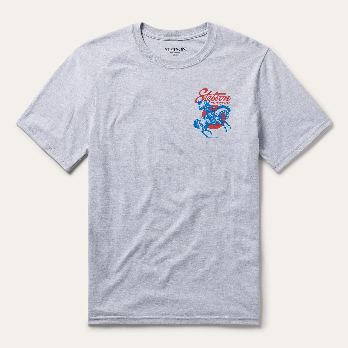 Cowboy Hat Tip Graphic Tee Grey - Stetson