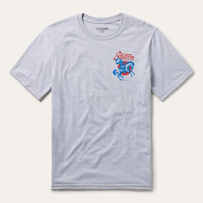 Cowboy Hat Tip Graphic Tee Grey - Stetson