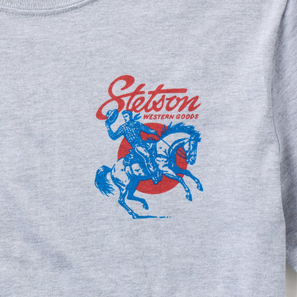 Cowboy Hat Tip Graphic Tee Grey - Stetson