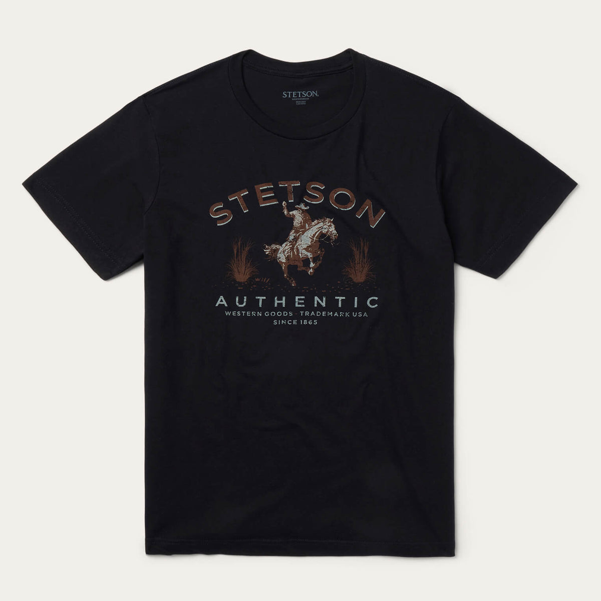 Stetson Authentic Graphic Tee Black - Stetson