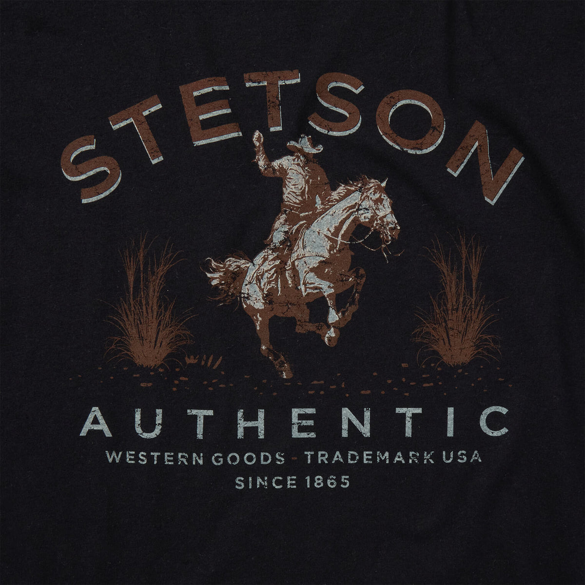 Stetson Authentic Graphic Tee Black - Stetson