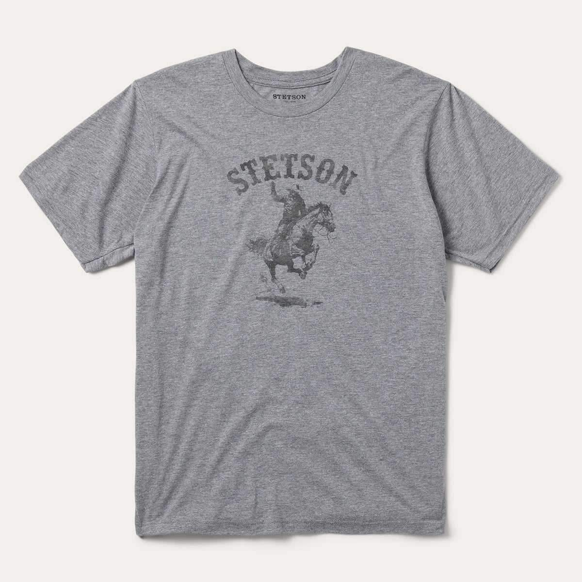 Bronco Rider Graphic Tee Grey - Stetson