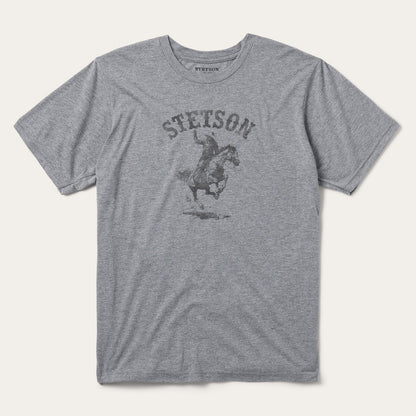 Bronco Rider Graphic Tee Grey - Stetson