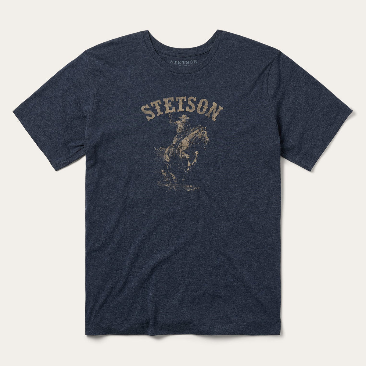 Bronco Rider Graphic Tee Blue - Stetson