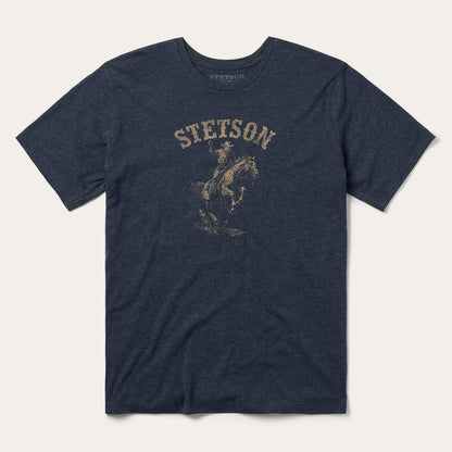 Bronco Rider Graphic Tee Blue - Stetson