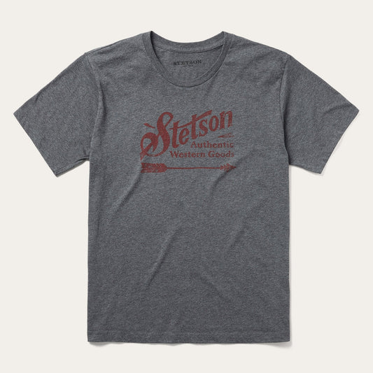 Vintage Arrow Graphic Tee Grey - Stetson