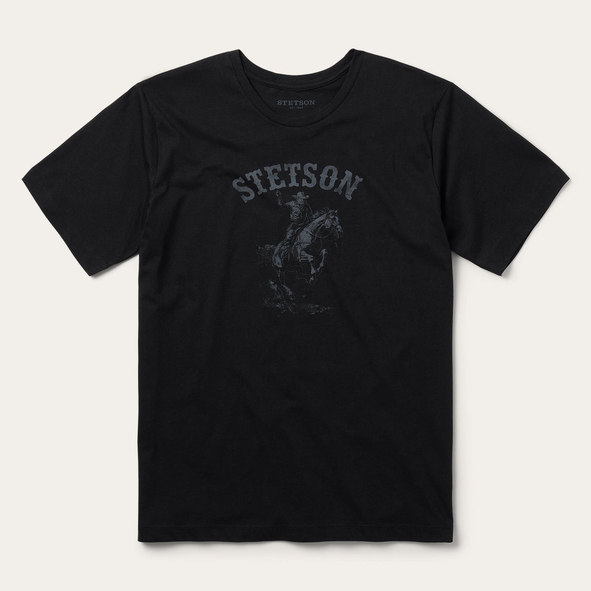 Bronco Rider Graphic Tee Black - Stetson