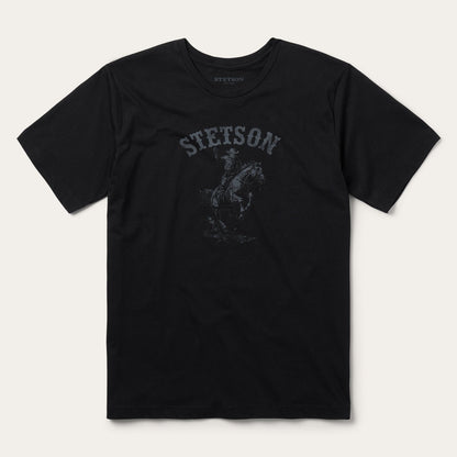 Bronco Rider Graphic Tee Black - Stetson