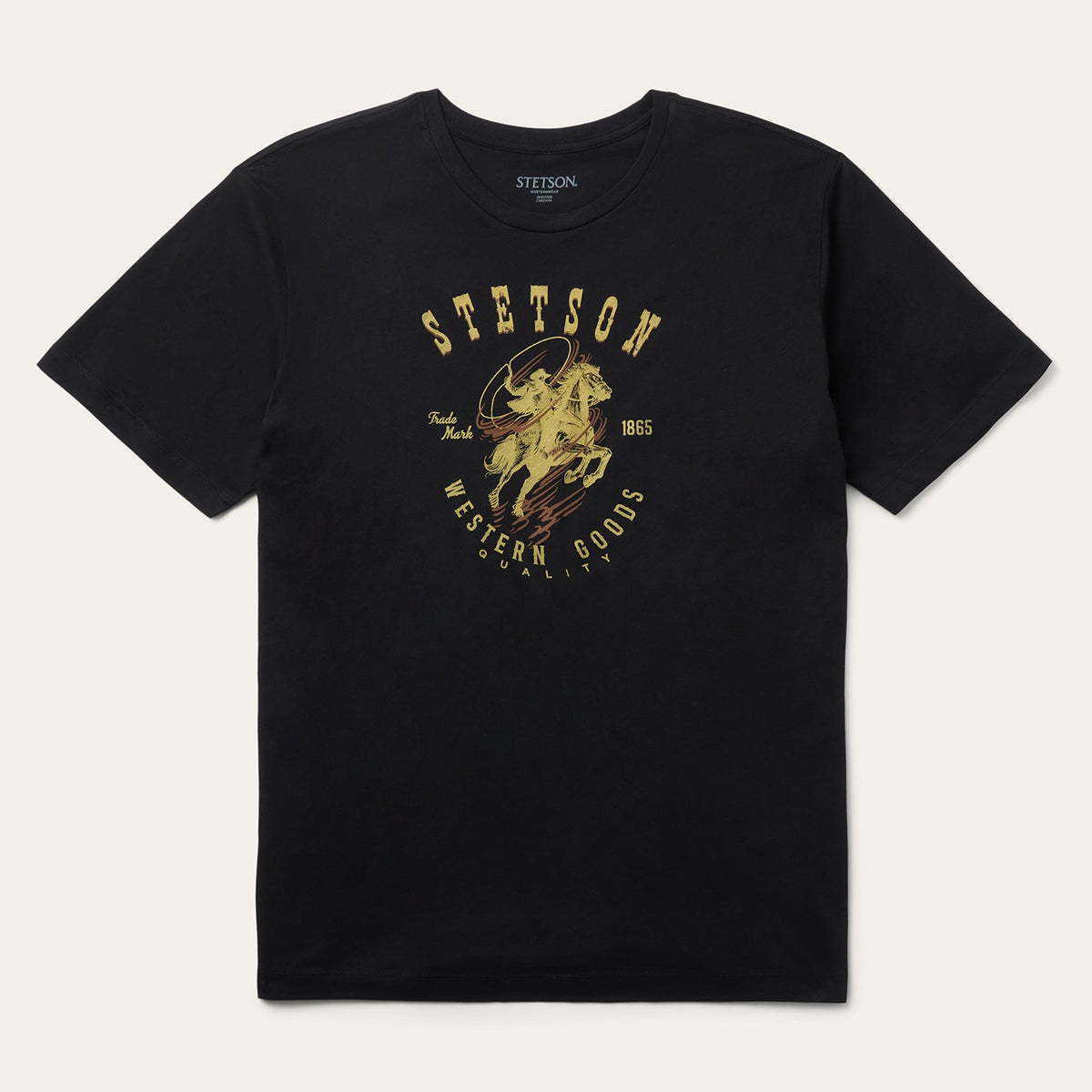 Roping Rider Graphic Tee Black - Stetson
