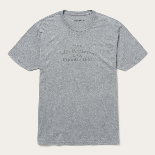 John B. Stetson Co Graphic Tee Grey - Stetson