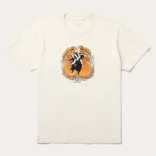Keep On Ridin Graphic Tee White - Stetson