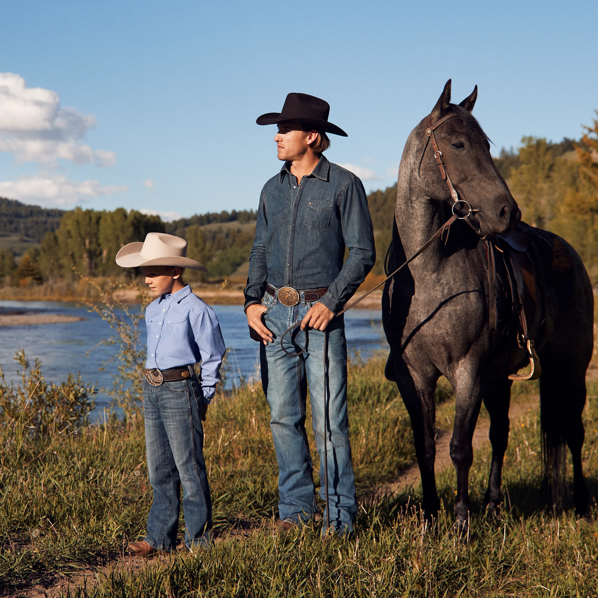 1520 Medium-Rise Bootcut Jeans Light Wash - Stetson