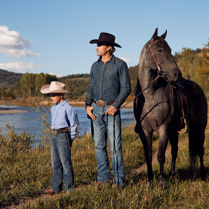 1520 Medium-Rise Bootcut Jeans Light Wash - Stetson
