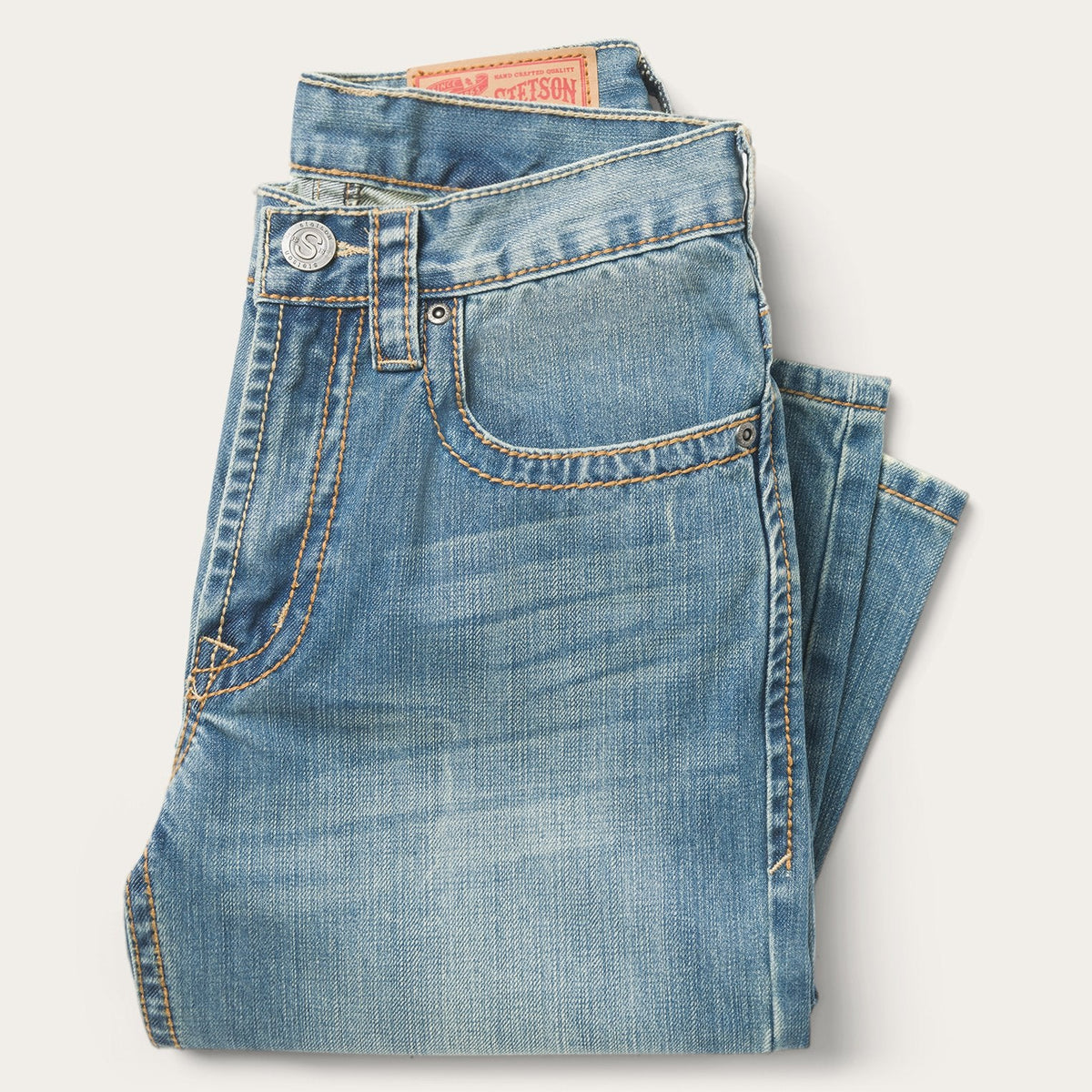 1520 Medium-Rise Bootcut Jeans Light Wash - Stetson