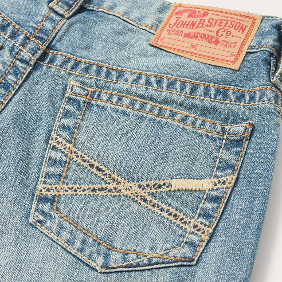 1520 Medium-Rise Bootcut Jeans Light Wash - Stetson