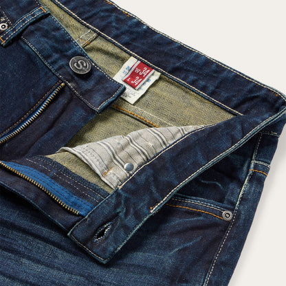 1313 Low-Rise Bootcut with Stretch Jeans Dark Blue - Stetson