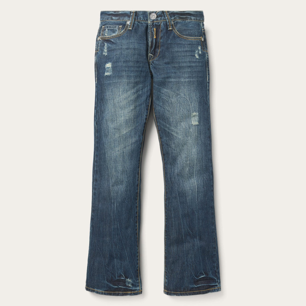 1014 Rocker Fit Jeans Destructed Dark Wash - Stetson