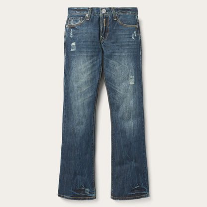 1014 Rocker Fit Jeans Destructed Dark Wash - Stetson
