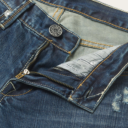 1014 Rocker Fit Jeans Destructed Dark Wash - Stetson