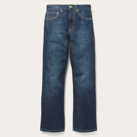 1312 Low-Rise Bootcut Jeans Dark Blue - Stetson