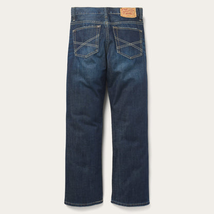 1312 Low-Rise Bootcut Jeans Dark Blue - Stetson