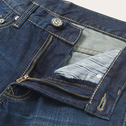 1312 Low-Rise Bootcut Jeans Dark Blue - Stetson