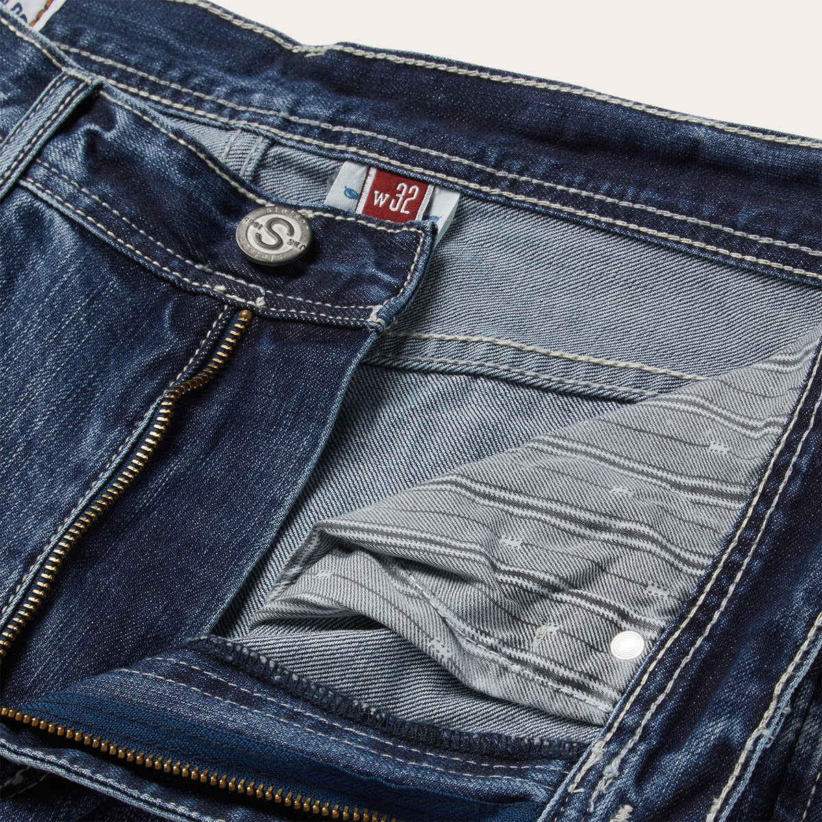1520 Medium-Rise Bootcut Jeans Medium Wash - Stetson