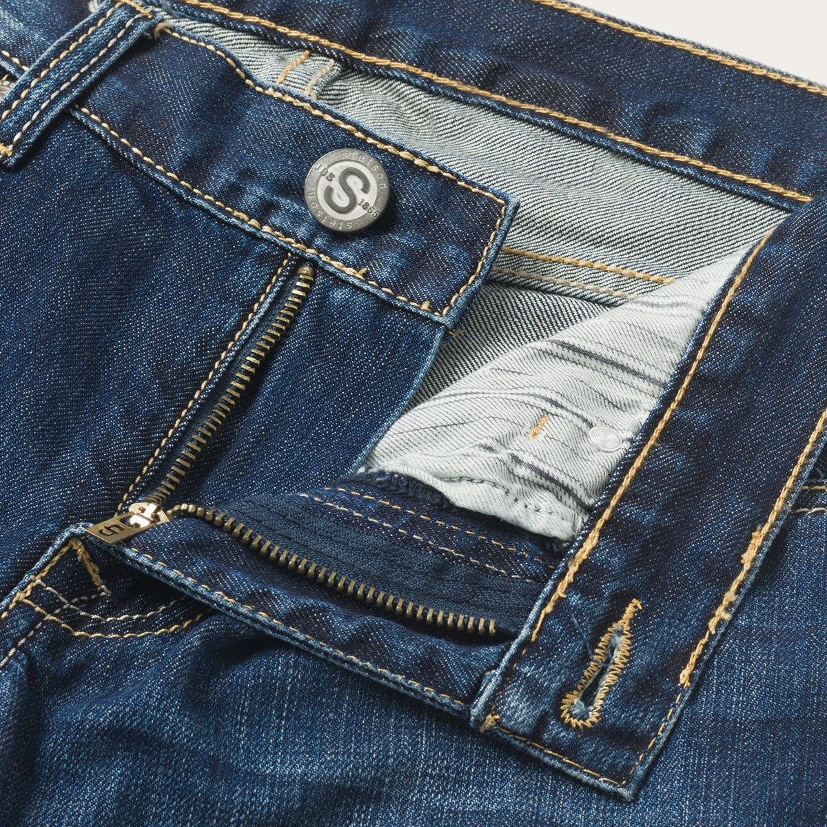 1014 Rocker Fit Jeans Semi-Destructed Wash - Stetson