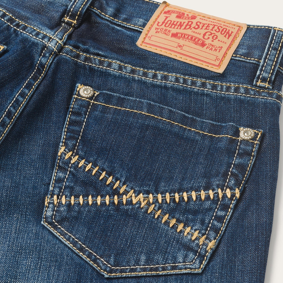 1014 Rocker Fit Jeans Semi-Destructed Wash - Stetson
