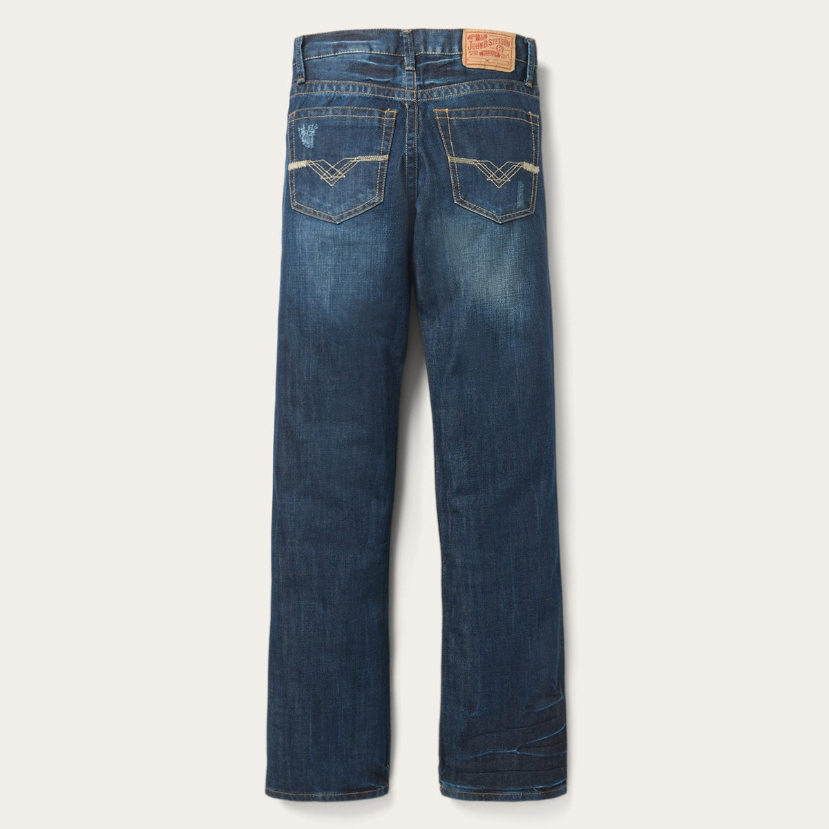 1312 Fit Jeans With Back Pocket Detail Medium Blue - Stetson
