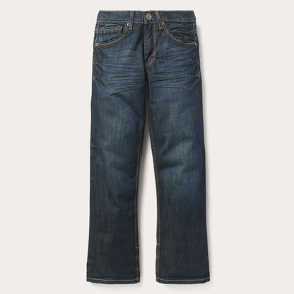 1312 Fit Jeans With Back Pocket Detail Dark Blue - Stetson