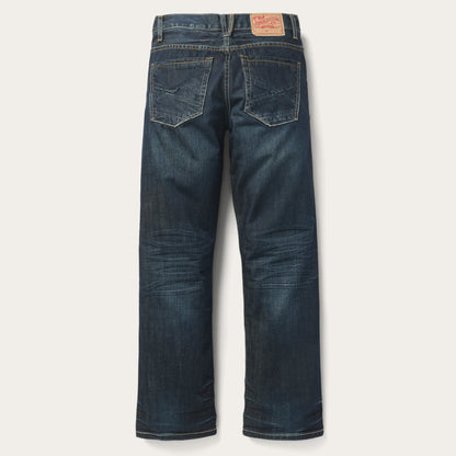 1312 Fit Jeans With Back Pocket Detail Dark Blue - Stetson