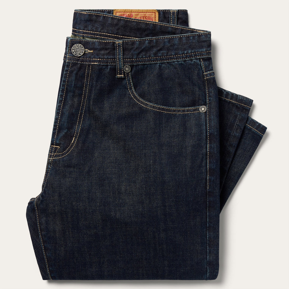 1210 Slim Straight Fit Jeans Medium Dark Blue - Stetson
