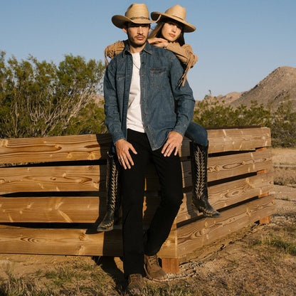 1120 Slim Fit Straight Jeans Black - Stetson