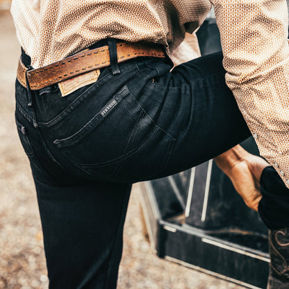 1120 Slim Fit Straight Jeans Black - Stetson