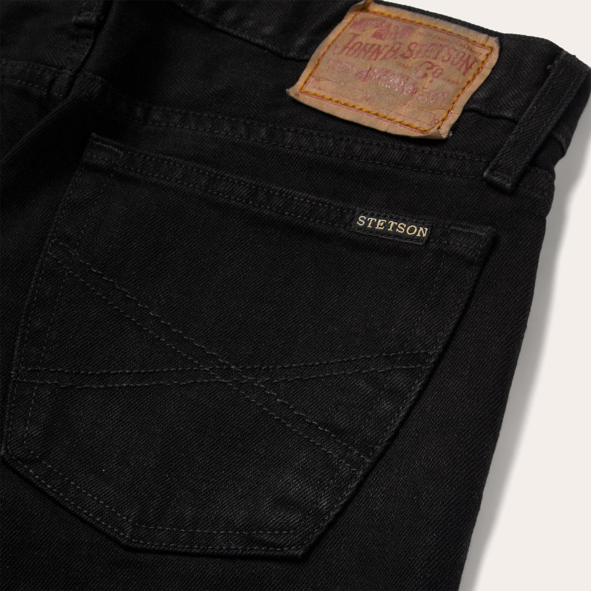 1120 Slim Fit Straight Jeans Black - Stetson