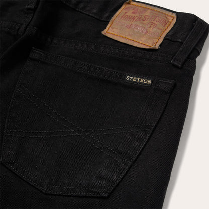 1120 Slim Fit Straight Jeans Black - Stetson