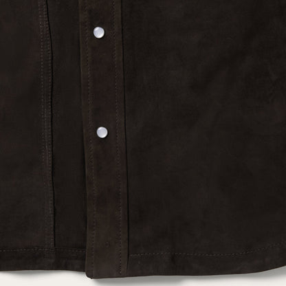 Suede Shirt Jacket Brown - Stetson