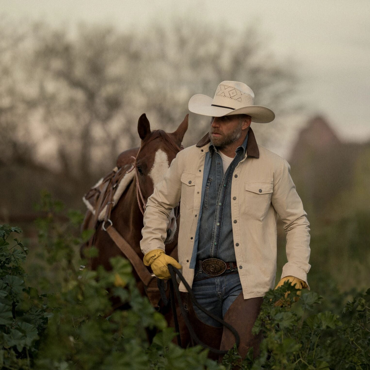 Corduroy Collar Shirt Jacket Tan - Stetson